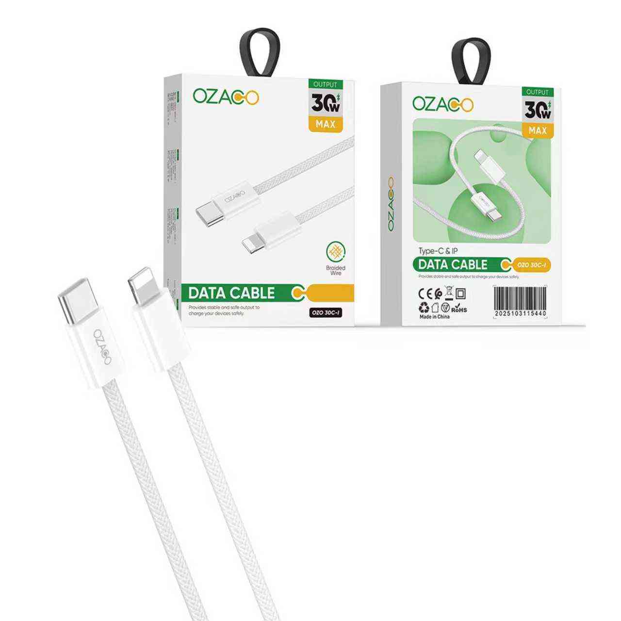 OZACO 30W Type-C to Lightning Cable